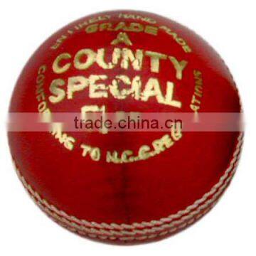 Leather Branded Cricket Cork Ball Center Stitching