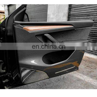 Car Accessories ABS Materials Car Protective Strips Car Door Sill Protector for Tesla 3 y photo-3