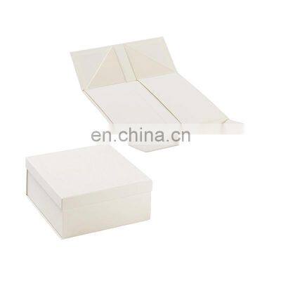 No Glue Collapsible Custom Printed Large Flap Folding Lid Magnetic Closure Gift Boxes Shoe Packaging