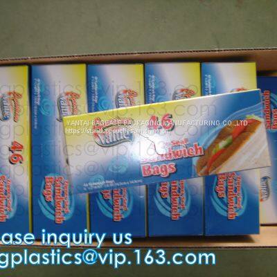 Biodegradable Plastic Bag Transparent PE Slide Seal Freezer Bags, Gallon, Quart, American Value, Drug Store, Zipper Seal photo-2