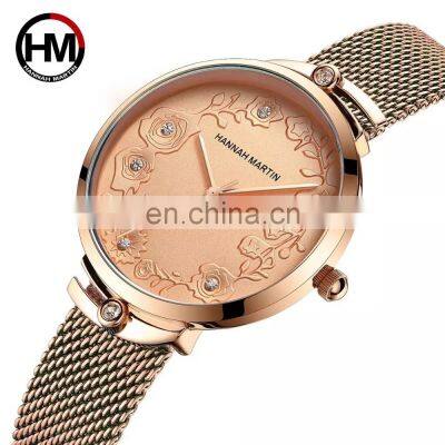 HANNAH MARTIN 116 Women Quartz Watch Fashion Japanese Movement Ladies Dress Elegant Wrist Watch For Woman