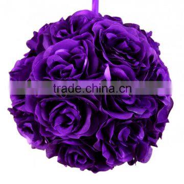 Best selling big purple flower ball for wedding decoration