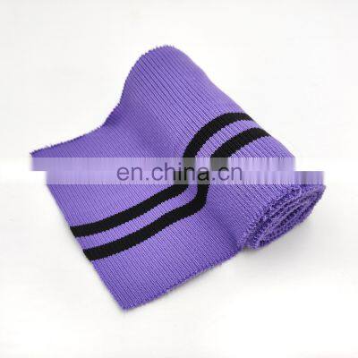 Excellent Quality Polyester 1*1 2*2 Ribbed knitting rib cuff garment accessories cuff rib