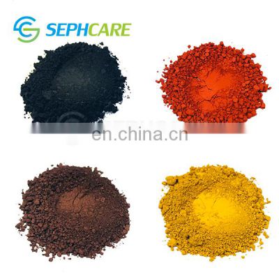 Sephcare cosmetic black red brown yellow  powder iron oxide pigment for eye makeup products