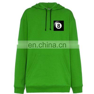 Wholesale Oversized Green long pullover hoodie for men Custom made 100% cotton oversize plain sweatshirts