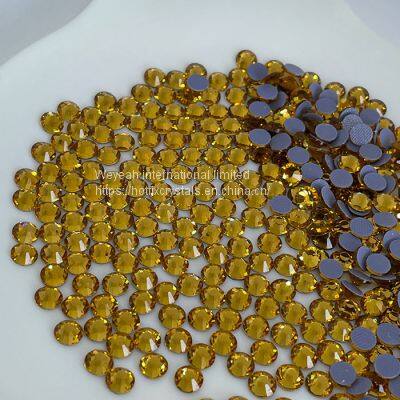Hot Fix Flat Back Glass Crystal Rhinestones Aqumarine Ss4-ss30 photo-4