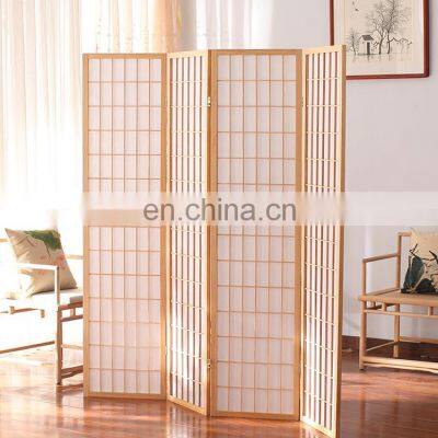 Decorative room bamboo bath shower folding partition door privacy screen dividers doors wall panels wood decoration