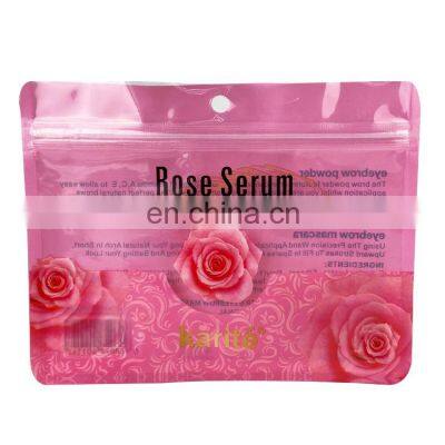 custom logo airtight mylar zipper lock bags plastic cosmetics eyelash packaging bags