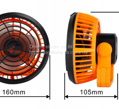 Camping fan Light tent wall hanging electric fan portable USB charging small fan outdoor camping fan