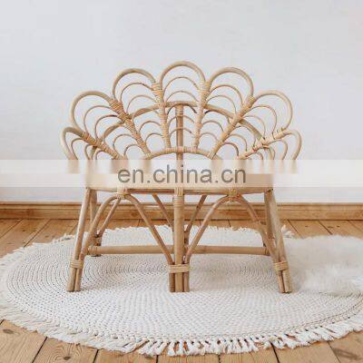 Hot Sale Wicker Rattan long bench Kids Furniture Retro Boho Child sofa Vietnam Manufacturer Cheap Wholesale