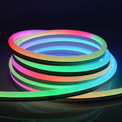 Breakpoint Resume Neon light WS2811 60LED 24V RGB Wholesale Neon RGB LED Strip for Bedroom