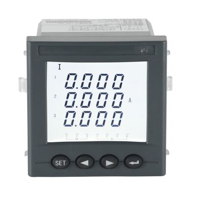 Acrel AC three phase ammeter LCD display AMC72L-AI3/C with RS485 communication cut out 67*67mm