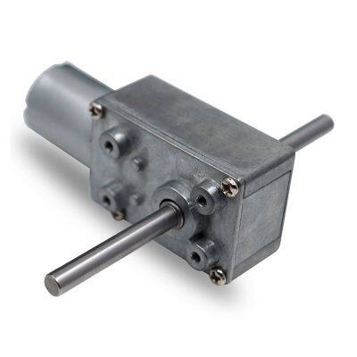 46sw370 Geared Dc Motor 12v 24v 36v Dc Worm Gear Motor High Torque 1-200rpm for Intelligent Smart Lock