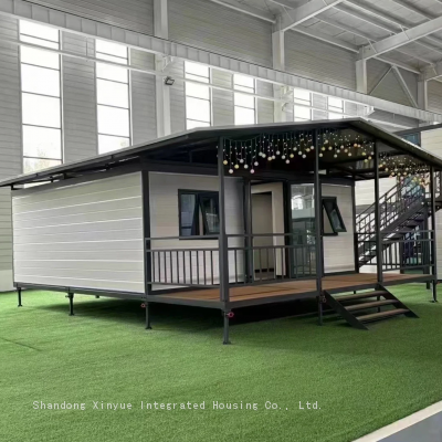 Portable Prefabricated Full Bathroom Tiny Expandable Container House 20 ft 20ft Blue 30ft 3 Bedroom With Porch India Australia photo-2