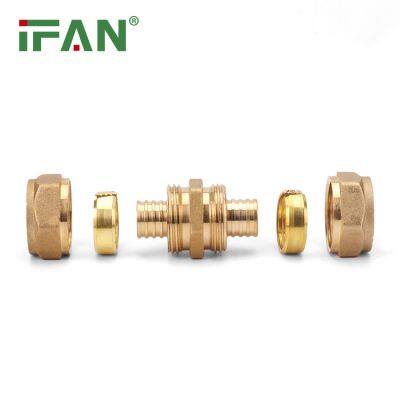 IFAN Manufacturer OEM PEX Brass Compression Fittings Socket photo-4