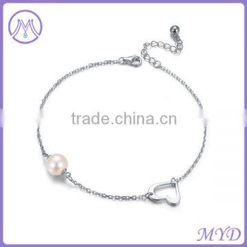 Fashion Jewelry High Quality 925 Sterling Silver Jingle Bell Fancy Girls Charm Anklet photo-3