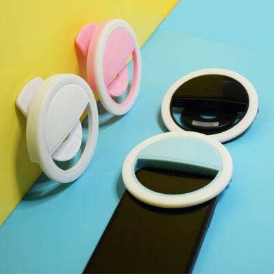 Camera Phone Photo Lights Customized Logo Clip On Cell Phone Selfie Flash Selfie Ring Light Phone Led Selfiering