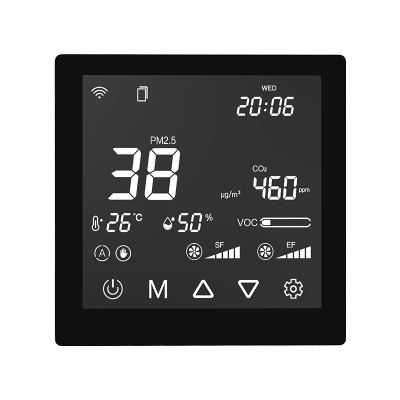 New Product Releases VOC PM2.5 CO2 Temperature Humidity HVAC Ventilation System WIFI 0-10V PWM Fan Controller