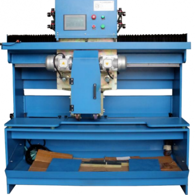 Double Belt Grinding Machine For Sheet Metal Joint Plates Stainless Steel Commercial Sink Grinding Machine