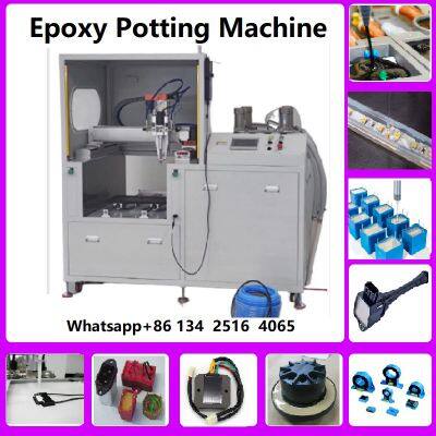 Automatic Ab Silicone/Epoxy Resin/Glue Meter Mix Dispense Machine High Precision Potting Machine Filling Machine