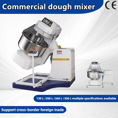 Commercial Bakery Baking Machine Dough Kneader Pizzai Mixer, Electric Cooking Kitchen 125kg Flour Spiral Dough Mixer