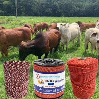 New Product 2% UV Resistant Outdoor Conductive Livestock Electric PolyWire Fence Poly Ropes photo-2