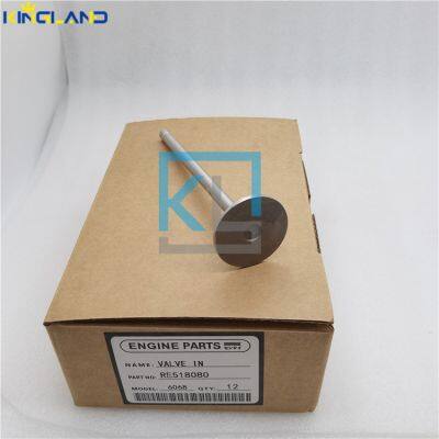 Excavator/ Generator Engine  Intake valve RE518080  Fit For JOHN DEERE