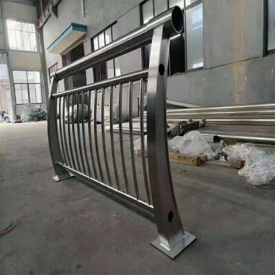 Customized Outdoor Landscape Stainless Steel Posts With Glass Railings and Handrails for Balconies, Subways, Malls, Bridges and Engineering Projects