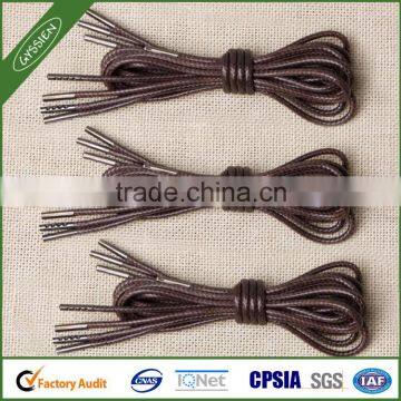 Waxed Shoe Laces Coffee Color