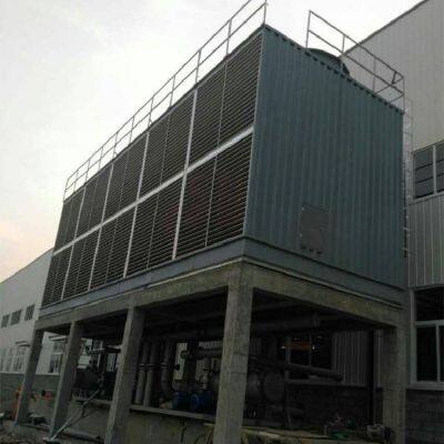 Square Frp Medium and High Temperature Cooling Tower With Long Service Life, Waterproof, Shockproof and Corrosion-resistant