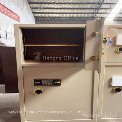 HN-G100 OEM Security Safe Cabinet, Gold, Wholesale Customizable, Luxury Jewelry & Cash Management Storage Box With Multi-User Access for Boutiques photo-4