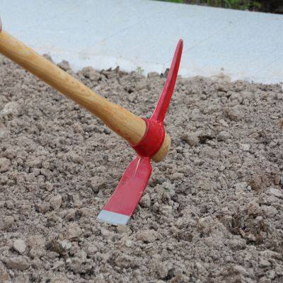 High Strength Rail Steel Pickaxe Mattock With Wooden Handle Mining Digging Tool Agricultural Equipment Supplier photo-5