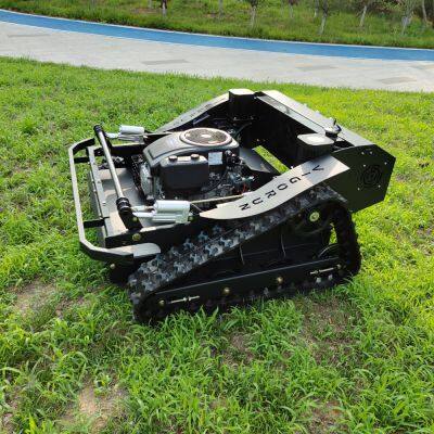 Vigorun VTLM800 Cortador de Grama em Declive RC Motor Brushless de Alto Torque Grau de Trabalho 60° Carroçaria de Trilhos Cortador de Grama Remoto