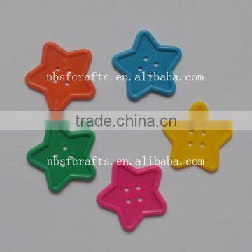 4 Hole Multicolor Kid Plastic Sewing Button for Kids Clothing