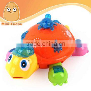 Toy for child colorful bright little tortoise baby toy with music and light MT0906