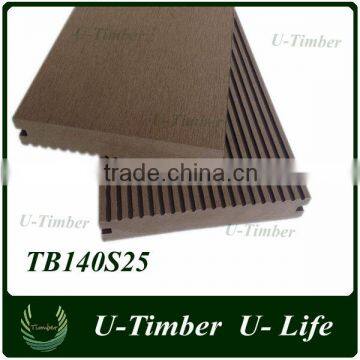 Color Mix Outdoor Grey Wood Composite Decking Exported to Spain photo-3