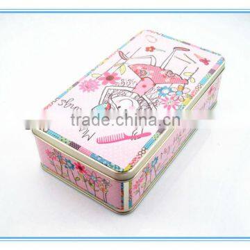 Pre-printed tinplate paper box can