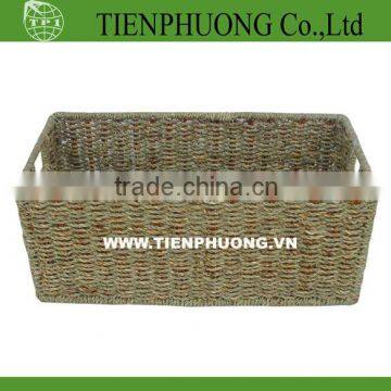 Wicker storage boxes