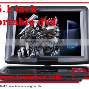 2014new design portable dvd player in home dvd&vcd player 15.1inch