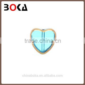// High Quality Sewing Glass Rhinestone Blue // Heart Shaped Glass Stones for DIY Decoration // photo-2