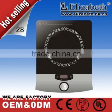 2012 hot sales control knob induction cooker with 2000W