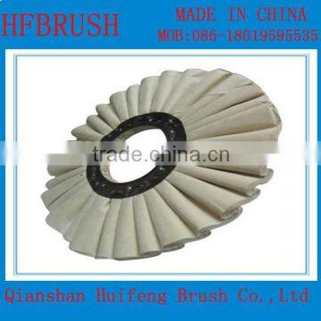 Air flow buffing wheel