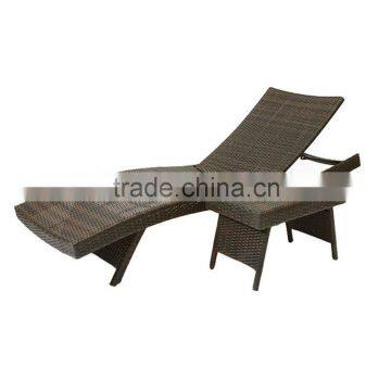 Beach Chaise Wicker Lounge Chair Outdoor Furniture Wholesale Deck Chairs Rattan Sun Deck Chair Quality Choice photo-3