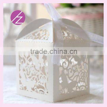 Sweet cake box for wedding laser cut paper candy box TH-76                        
                                                Quality Choice