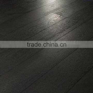 dark oak wire brushed UV oiled engineered flooring