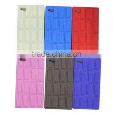 High Quality Chocolate Style Silicone Case for iPhone4