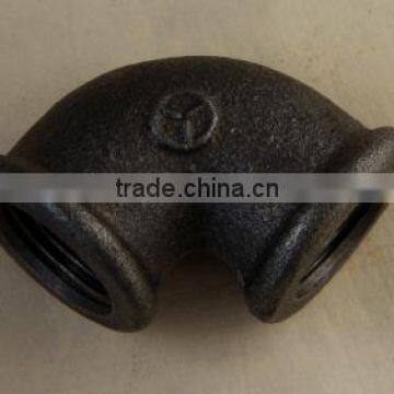 Black Malleable Cast Iron Pipe Fittings 90degree Beaded Pipe Fitting Elbow photo-4