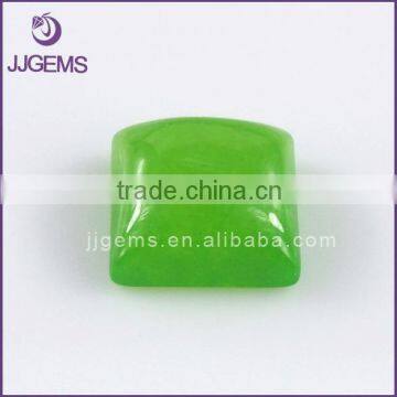 Factory Price Good Quality Natural Green Square Jade Cabochon For Sale