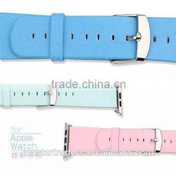 Cheap Colorful PU Leather Watch Band Wrist Strap For 42MM Apple Watch MT-3565 photo-2