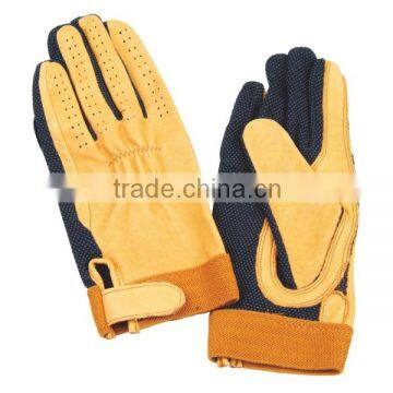 Grain Leather Horse Riding Gloves